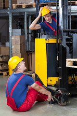 Dangerous accident in a factory © Photographee.eu