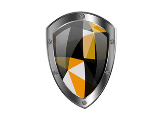 Protection shield with triangle pattern