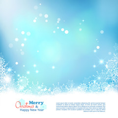 Christmas Abstract Bokeh Vector Background