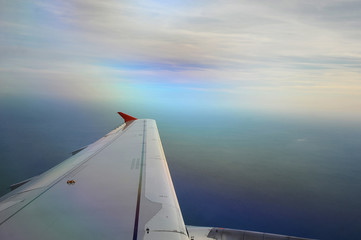 view from the airplane