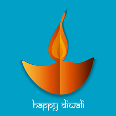 Happy Diwali card for Festival Vector background illustration