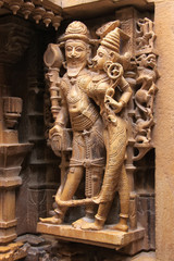Decorative carving of Jain temples, Jaisalmer, India