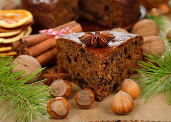 Christmas fruit cake