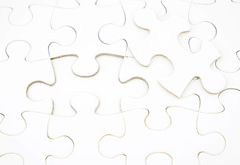 Jigsaw puzzle with missing one piece, business concepts