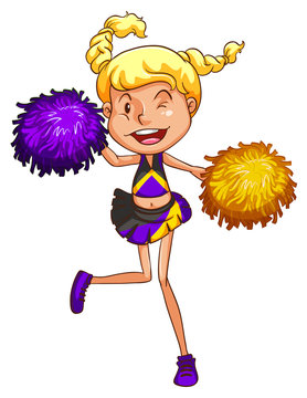 A cheerleader