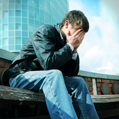 Sad Young Man