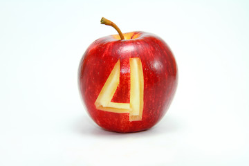 Number 4 on apple