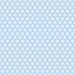 Red seamless snowflakes pattern. Vector snow background.