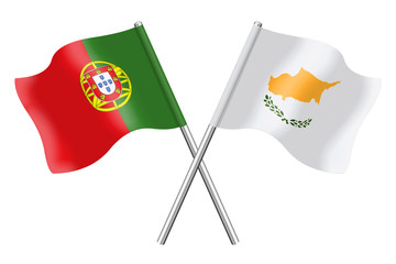 Flags: Portugal and Cyprus