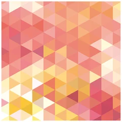 Behang Mozaïek vector abstracte achtergrond mozaïek van driehoeken