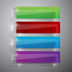 Abstract vector banners set