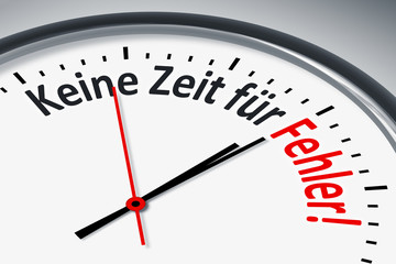 Uhr mit Text