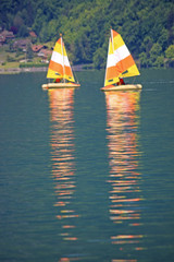 sailing on Lake Annecy