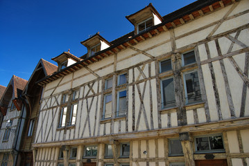Maisons urbaines à colombages Troyes en Champagne