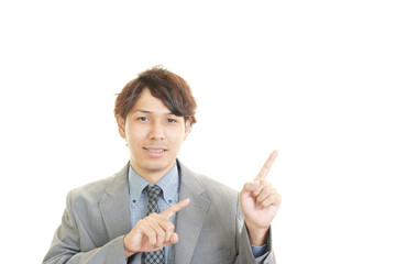 笑顔のビジネスマン