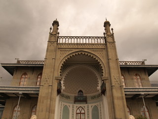 Front of the Vorontsov Palace near Alupka