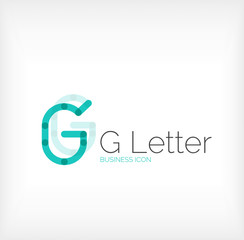 G letter logo, minimal line design