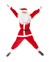 Santa Claus jumping