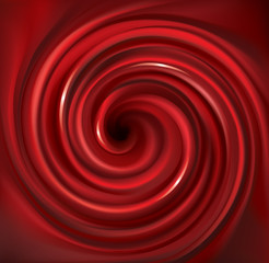 Vector swirling red backdrop. Juice of red fruits