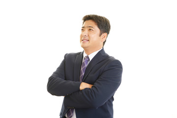 笑顔のビジネスマン