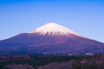 Fototapeta premium Fuji mountain in morning time