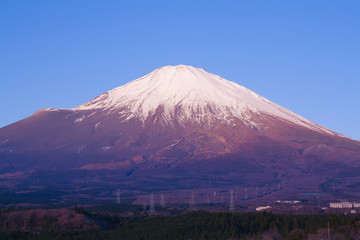 Fototapeta premium Fuji mountain in morning time