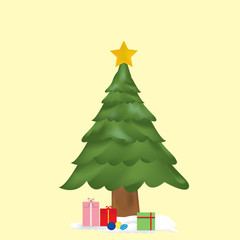 Christmas tree vector