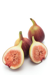 Figs on white background