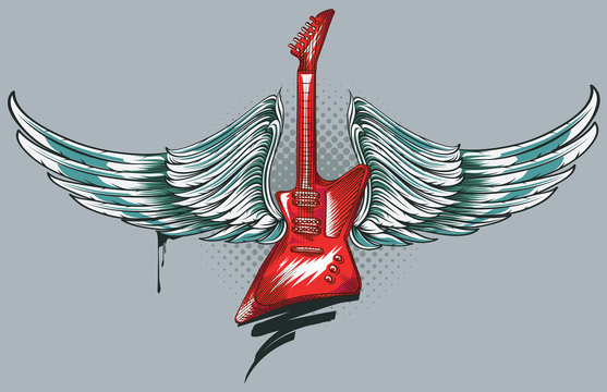 Winged guitar
