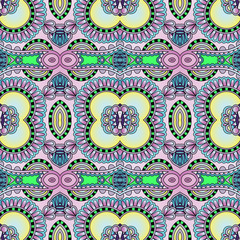 seamless geometry vintage pattern, ethnic style ornamental backg