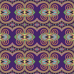 seamless geometry vintage pattern, ethnic style ornamental backg