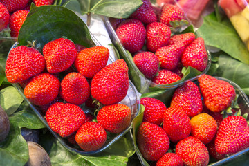 red strawberries