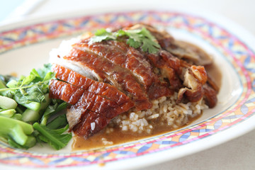roast duck over rice