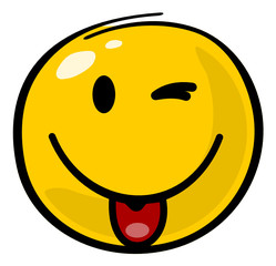 Smiley Zunge Zinkern