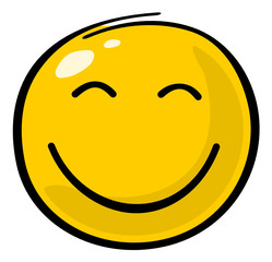 Smiley glücklich
