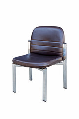 close up chair on isolated white with clipping path.