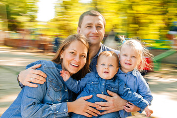 Portrait Family In carousel