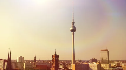 Fotobehang Berlijn panorama vooruitzichten © sp4764