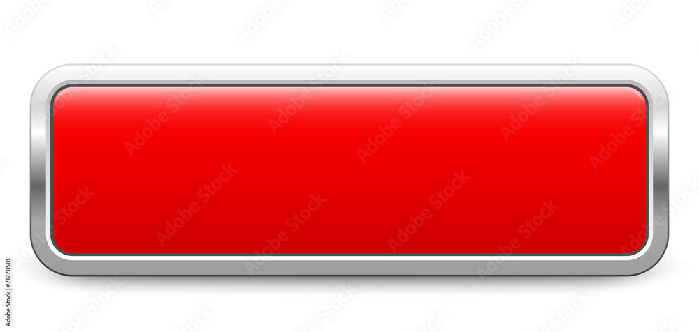 Wall mural long rectangular template - red metallic button
