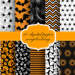 Naklejka premium Halloween Digital Paper