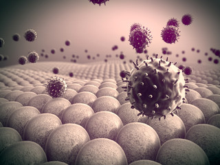 virus, cells
