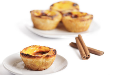 Pastel de nata e canela