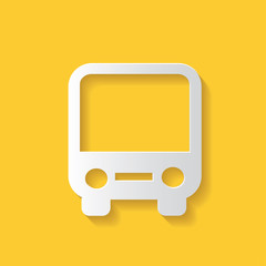 Bus symbol,clean vector