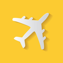 Airplane symbol,clean vector
