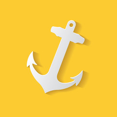 Anchor symbol,clean vector