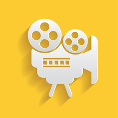 Movie symbol,clean vector