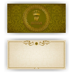 Elegant template for vip luxury invitation