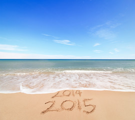 Fototapeta na wymiar New Year 2015 is coming
