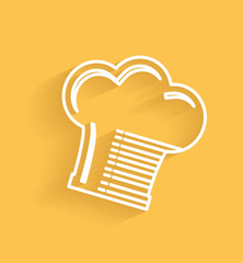 Hat cooking symbol,clean vector