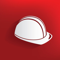 Safety design on red background,clean vector